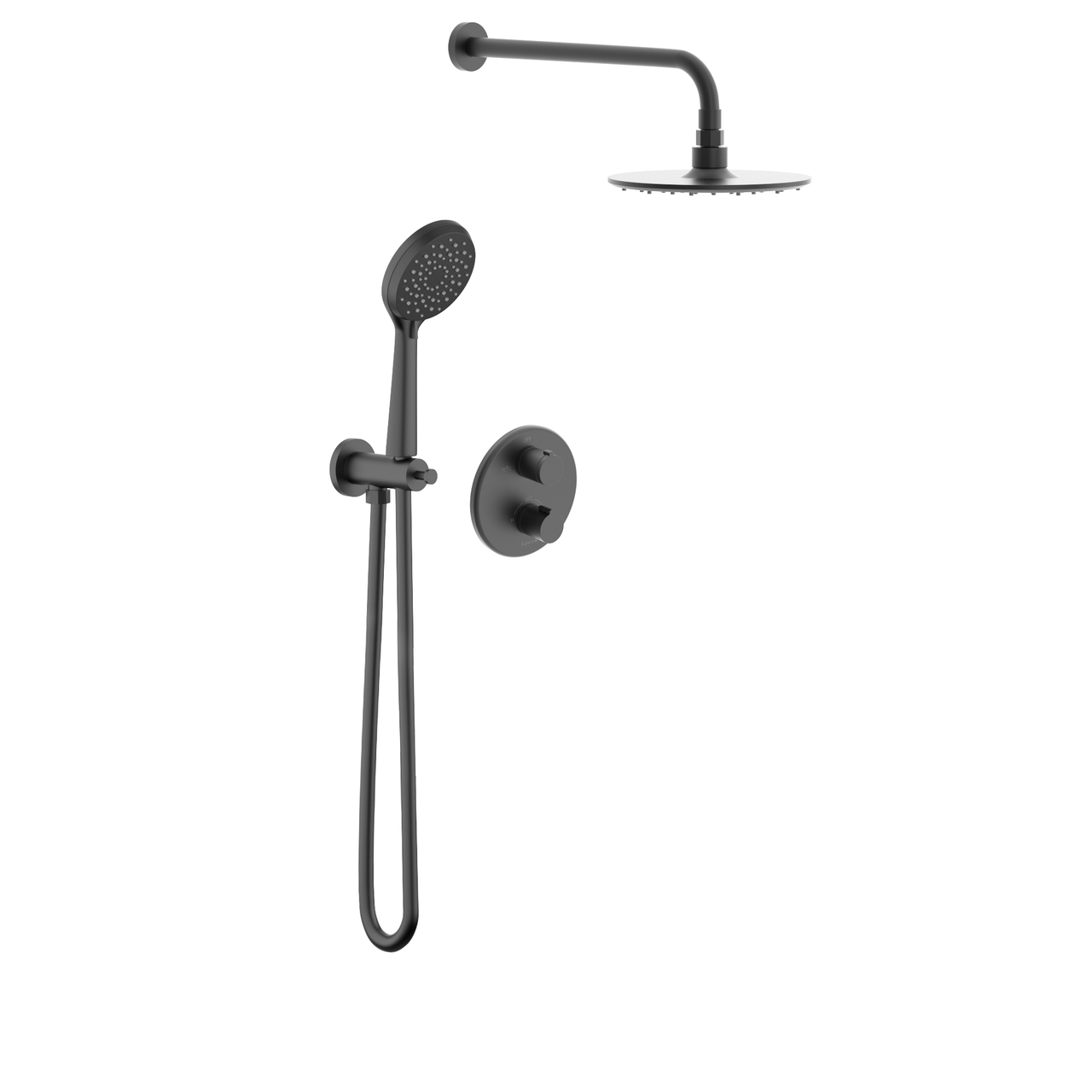 KUCERA система душова прихованого монтажу (термостат 2 функції, душ d230 мм ABS, лійка 3 режими, шланг 1500 мм