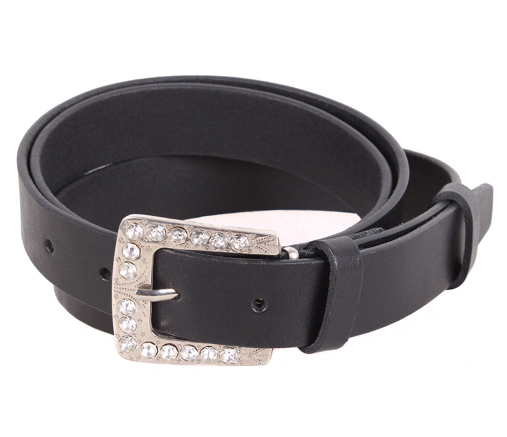 Жіночий ремінь з натуральної шкіри PRP2201-43 чорний, фото 1