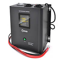 ДБЖ з правильною синусоїдою Europower PSW-EP1000WM12  (700 Вт) 10/20А, настінний, під зовнішню АКБ 12В , Q1 (410*330*278) 9,15 кг