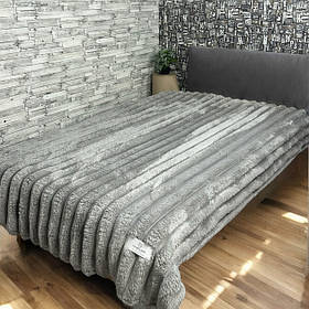 Імператорський шарпей Colorful Home 7 см смуга сірий 200х220см