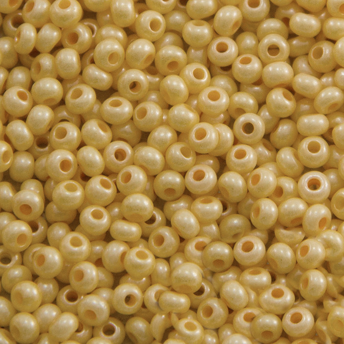 Бісер 46383 Чеський Preciosa 10/0, Перловий S, Жовтий, Круглий, 50 г, фото 1