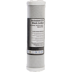 Картридж Fil Tek для видалення хлору 5 мкм до Slim Line 10" (брикетоване вугілля)
