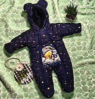 Комбінезон  весна осінь евро зима  для новонароджених з 3d принтами дуже гарні