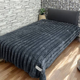 Плед Імператорський шарпей Colorful Home 7 см графіт 200х220см