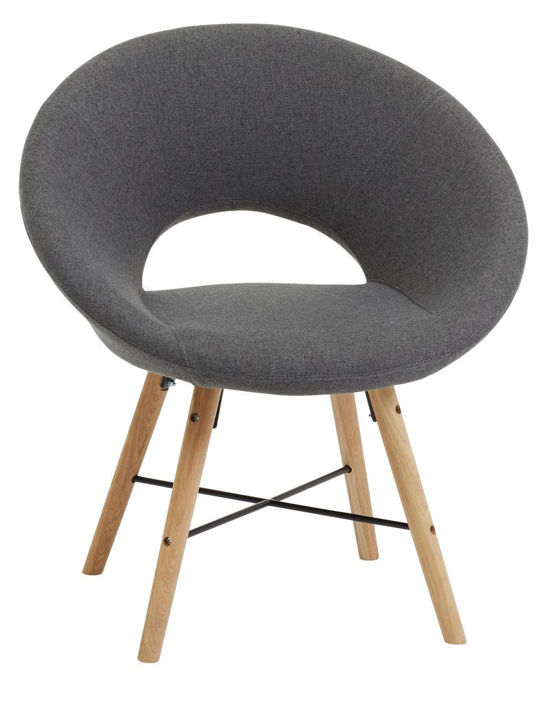 Кресло стильное круглое тканевое серое, mebelime: продажа с доставкой ...