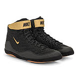 Борцовки Nike Inflict 3 Black/Metallic Gold 325256-004, фото 2