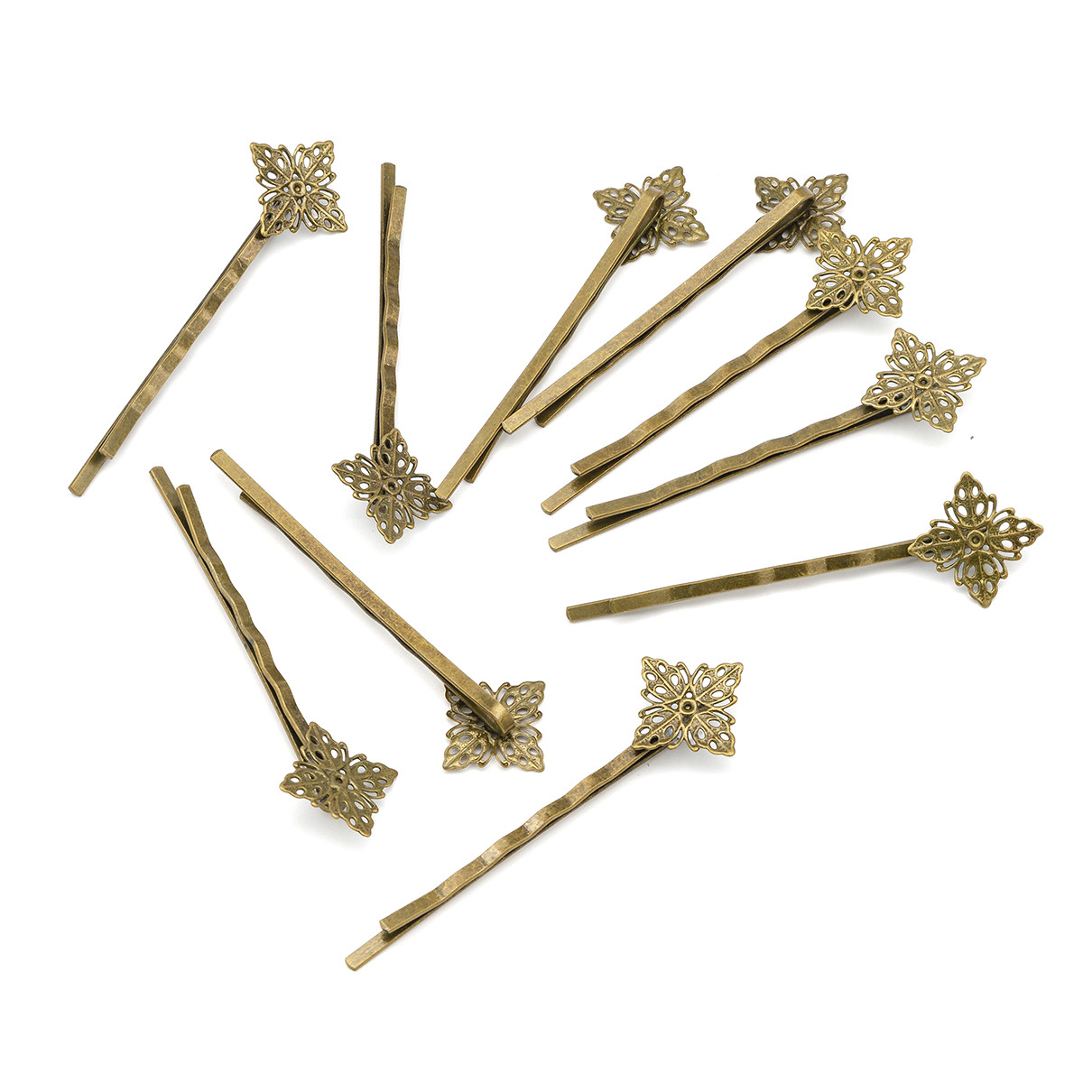 Основа для шпильки Латунь, Колір Бронзовий, Довжина 62мм, Ширина 17мм, 10 шт, фото 1