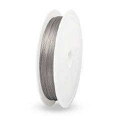 Тросик Ювелірний Ланка Нержавіюча Сталь 0.3мм/50м, Сталевий Колір, 0.3мм, близько 50м/котушка