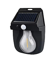 Сонячний настінний світильник GardenLine SOL5646 500Лм із датчиком руху, 50 LED, 12×17×5.8см Автономний ліхтар на сонячній батареї