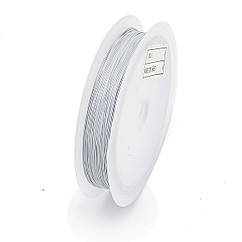 Тросик Ювелірний Ланка Сталь 0.3мм/50м, Білий, 0.3мм, близько 50м/котушка