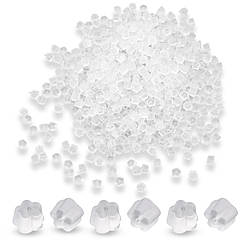 Заглушки Силіконові, Білі, 2.5х4мм, Отвір 1мм, близько 980шт/50г