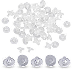 Заглушки Пластикові, Прозорі, 6х10мм, Отвір 0.5мм, 100 шт