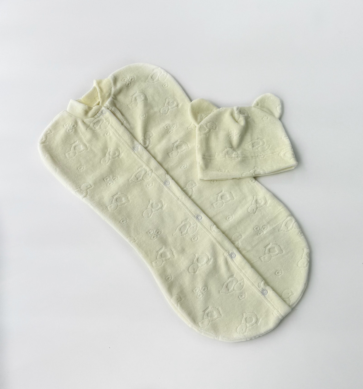 Пелюшка-кокон на кнопках (велюр) 62р, фото 1