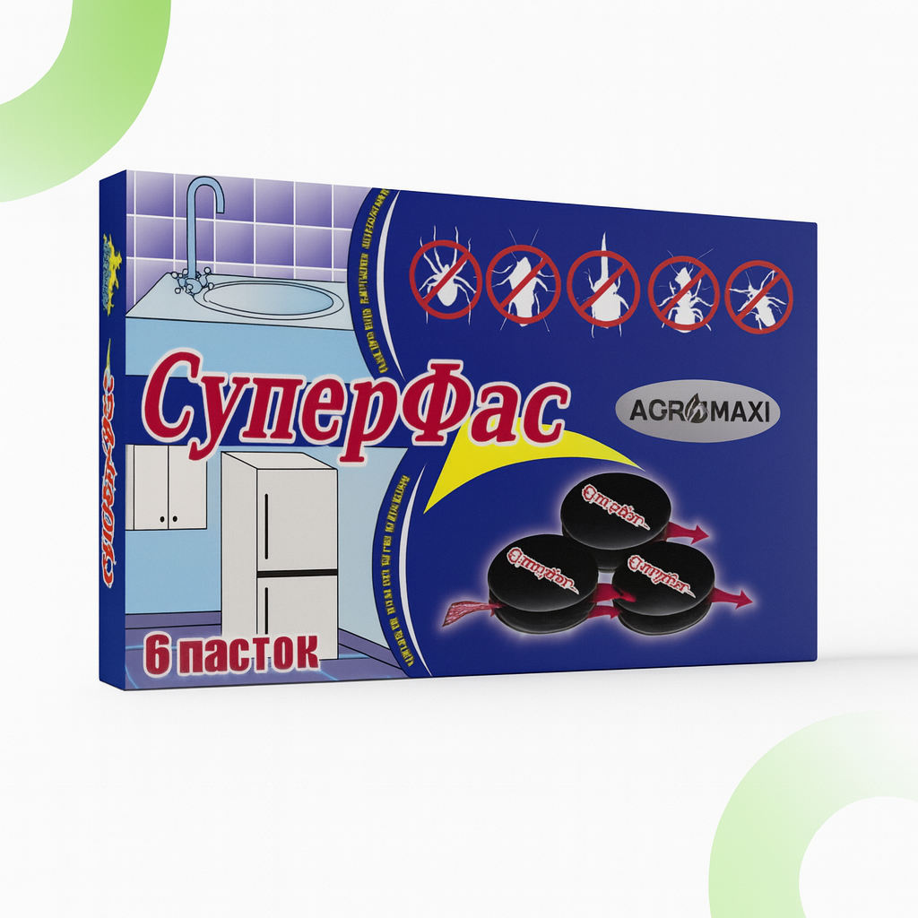 Пастка для тарганів Супер Фас, 6 дисків, фото 1