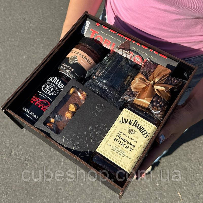 Подарунковий набір для чоловіків, чоловіка, друга, начальника, хлопця з алкоголем «Медовий»