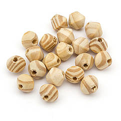 Намистини Дерев'яні Біконус, Бежевий, 16х15мм, Отвір 5мм, 20 шт