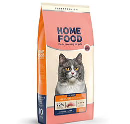 Home Food (Хом Фуд) - сухий корм для вибагливих дорослих котів (курка, печінка) 1.6 кг