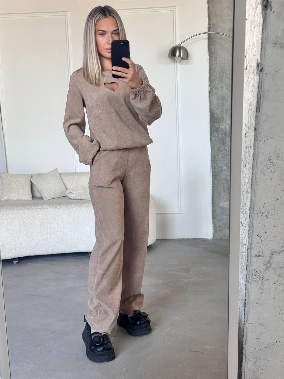 Жіночий костюм Вельвет 42-44,46-48,50-52 (імм 520), фото 1