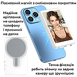 Екран для селфі на телефон RIAS RK-40A Ultra 4.0" з магнітним кріпленням та Bluetooth White (3_07116), фото 2