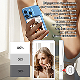 Екран для селфі на телефон RIAS RK-40A Ultra 4.0" з магнітним кріпленням та Bluetooth White (3_07116), фото 7