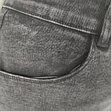 Джинси жіночі вузькі стрейч великий розмір тонкі варені 34 темно-сірі, фото 7