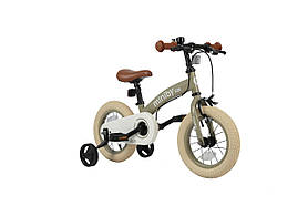 Велосипед-біговел на 12 дюймів Qplay Miniby, Grey-Green