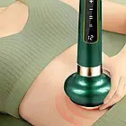 Вакуумний масажер антицелюлітний, 12 режимів, USB, Зелений / Акумуляторний масажер від целюліту, фото 4