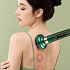 Вакуумний масажер антицелюлітний, 12 режимів, USB, Зелений / Акумуляторний масажер від целюліту, фото 8