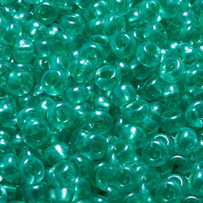 Бісер 38958 Чеський Preciosa 10/0, Прозорий Забарвлення з Середини CTC, Зелений, Круглий, 50 г, фото 1