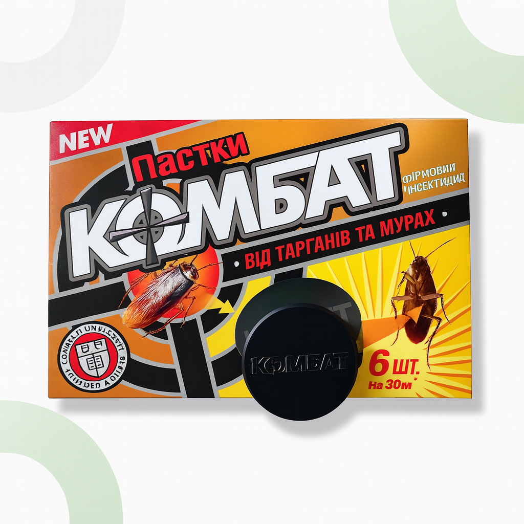 Пастка для тарганів Combat (Комбат), 6 дисків, фото 1