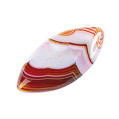 Кабошони Натуральний Бразильський Агат, Кінське Око, Пофарбовані, Темно-золотистий, 38~40x19~20x6~7мм, 1 шт