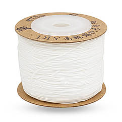 Шнур Нейлоновий для Макраме та Біжутерії, Білий, 0.6мм, близько 100м/котушка