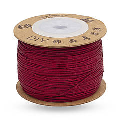 Шнур Нейлоновий для Плетіння, Макраме та Біжутерії, Вишневий, 0.8мм, близько 100м/котушка