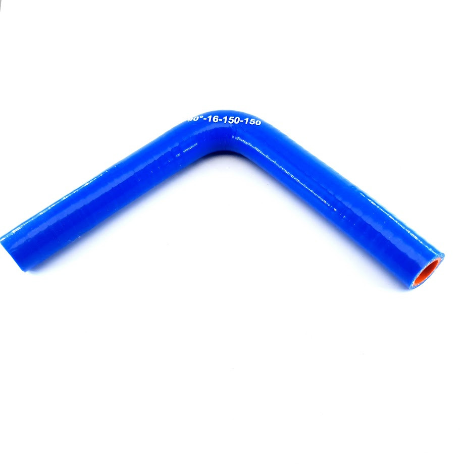 Патрубок кут 90* ф16 плечі по 150мм П16-90-150