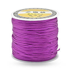 Шнур Нейлоновий Атласний, Фіолетовий, 1мм, близько 70м/котушка