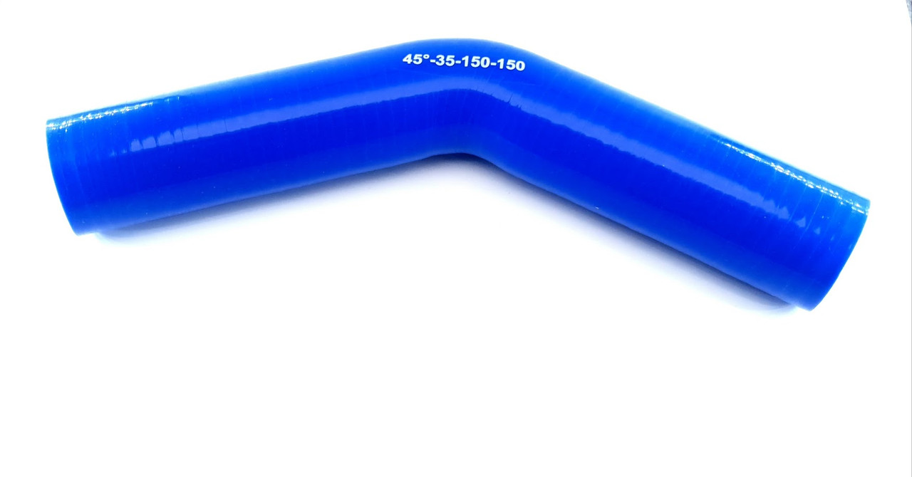 Патрубок кут 45* ф35 плечі по 150мм П35-45-150