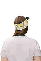 Кухонний комплект “Лимон” — фартух з нагрудником і двостороння солоха з тканин DUCK та Грета, тефлонове просочення, фото 5