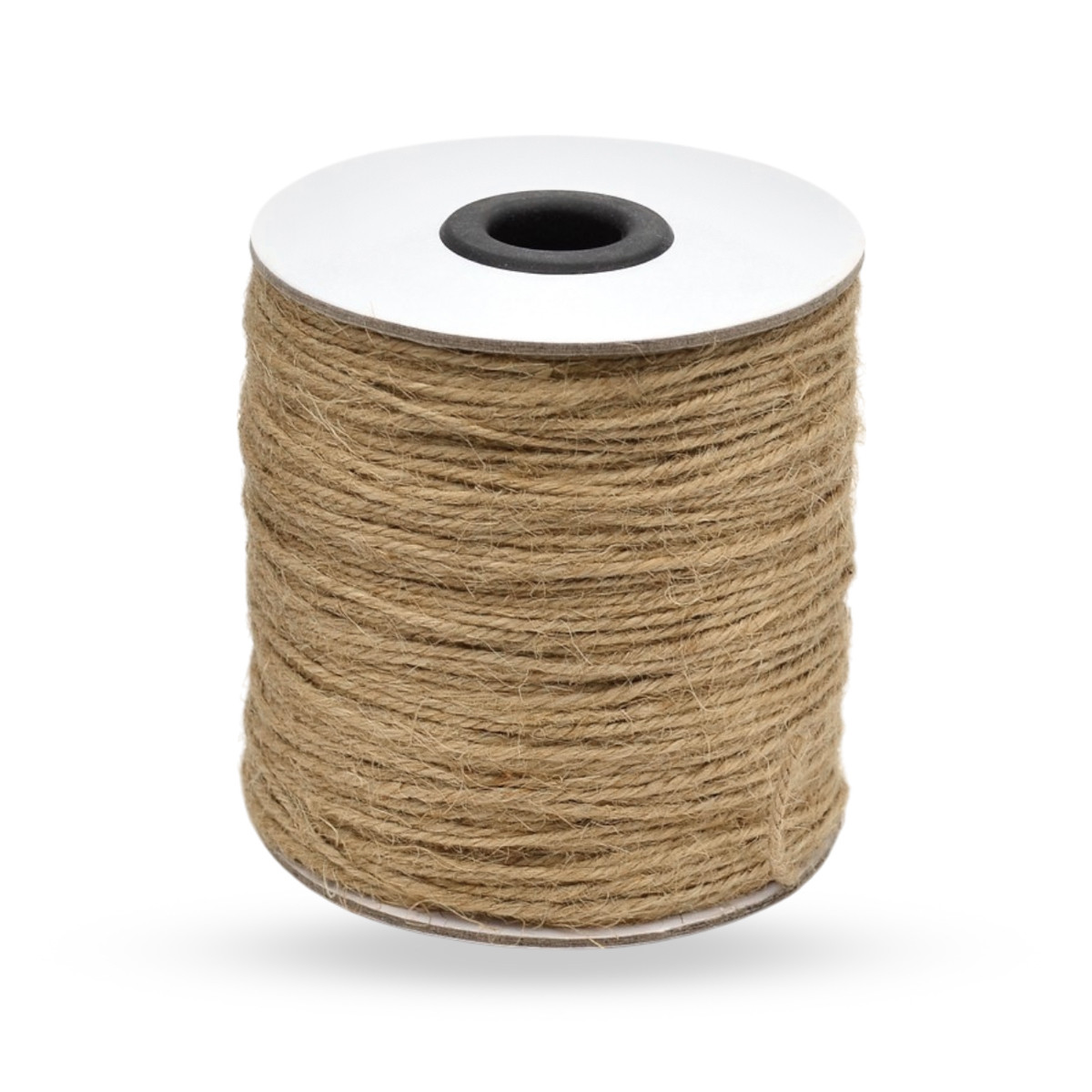 Мотузка Декоративна, Джутовий Пеньковий Шнур Потрійного Крутіння, 1.5 мм, близько 75м/котушка, фото 1