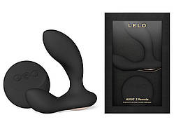 Масажер простати LELO Hugo 2 Remote Black, 2 мотори, дуже потужний, пульт ДК