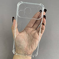 Чохол для iPhone 17 Pro Max силіконовий з бронь кутами чохол на телефон айфон 17 про макс прозорий ttp
