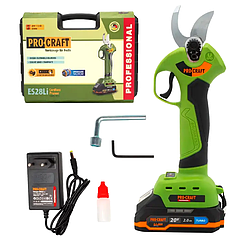 Акумуляторний секатор Procraft ES28Li у кейсі (1 Акумулятор і Зарядний пристрій)