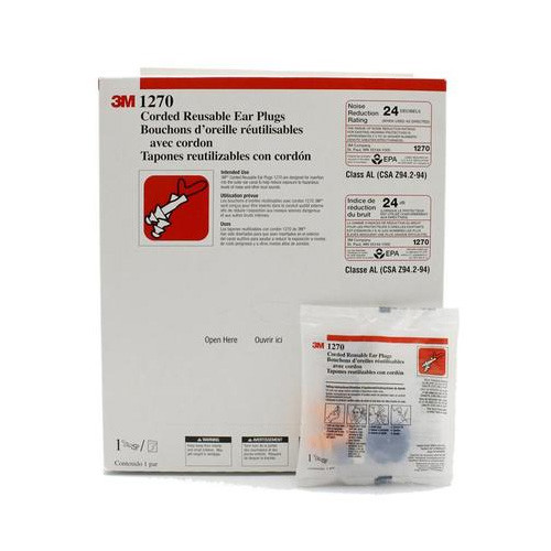 Беруші 3M 1270 25дБ Ялинка, упаковка 100 пар, затички у вуха для вух від шуму