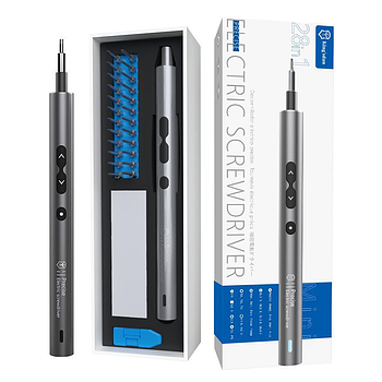 Акумуляторна електровикрутка 28в1 — компактний набір для ремонту гаджетів і електроніки