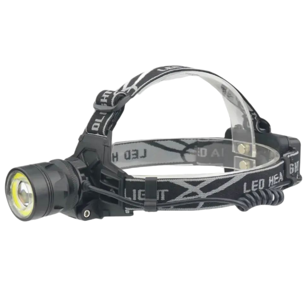 Ліхтар налобний PL 126-T6 LED+COB LED (4р/2х18650/ЗУ 220V/ЗУ 12V), ліхтар з кріпленням на голову