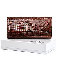 Жіночий шкіряний гаманець FEW501-2 brown.Купити шкіряний гаманець гуртом і в роздріб в Україні.