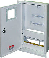 Щит обліку електричного металу під 3-ф. електронний лічильник 12 мод. вбудований із замком e.mbox.stand.w.f3.12.ze