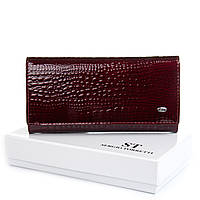 Жіночий шкіряний гаманець FEW501-2 wine red.Купити шкіряний гаманець гуртом і в роздріб в Україні.