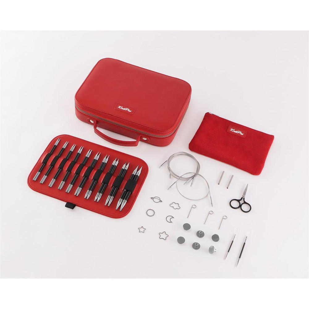 Подарочный набор съемных спиц Karbonz Élan Premium KnitPro