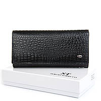 Жіночий шкіряний гаманець FEW501-2 black.Купити шкіряний гаманець гуртом і в роздріб в Україні.