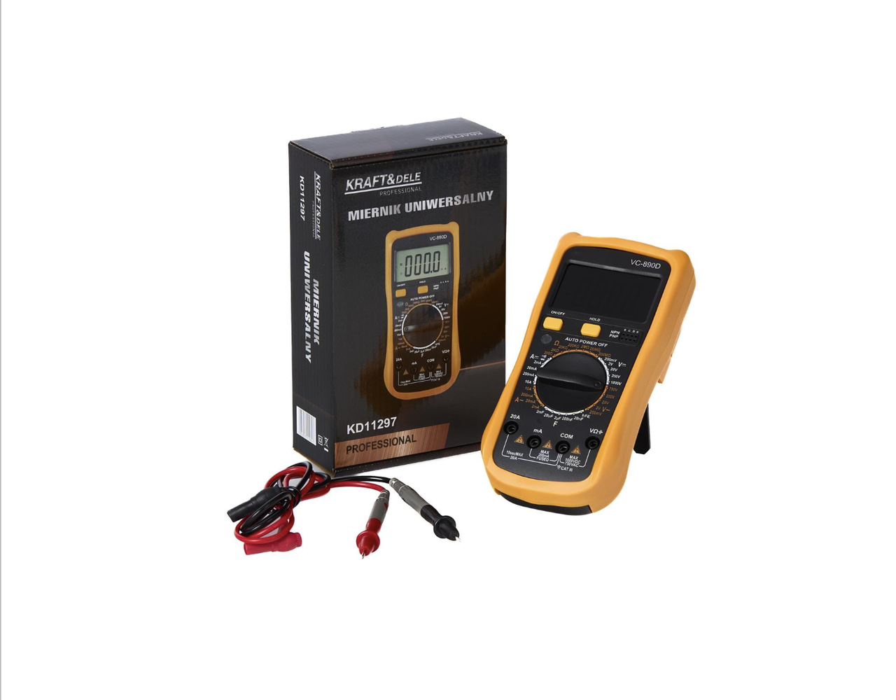 Універсальний цифровий мультиметр KRAFT&DELE KD11297 професійний вимірювач з екраном, фото 1